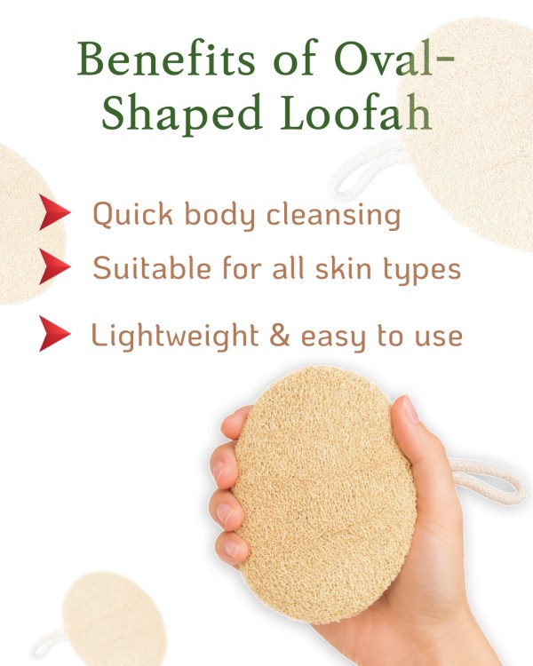 loofa stiched oval