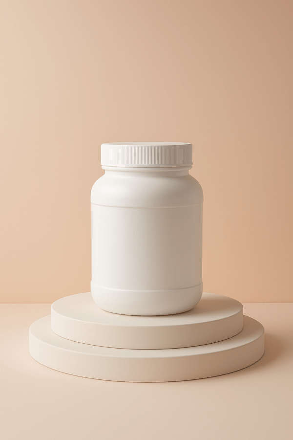 brown oil bottle with application bottle