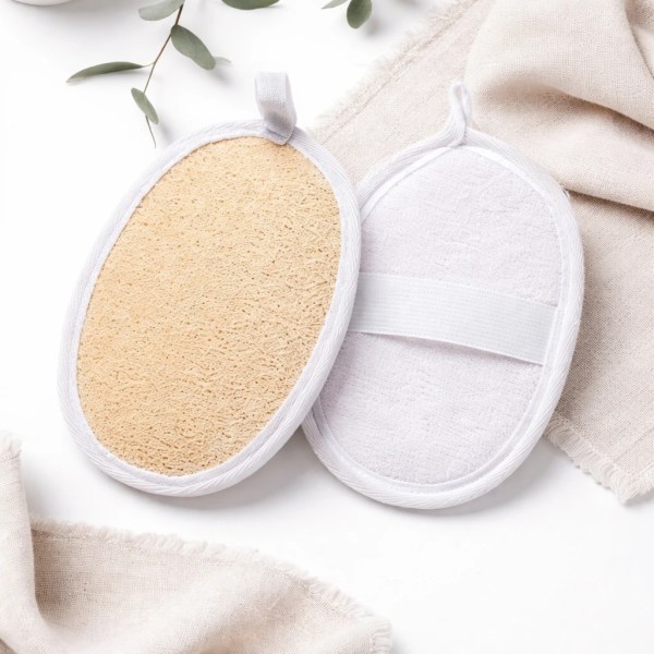 Loofa with Cotton Pad